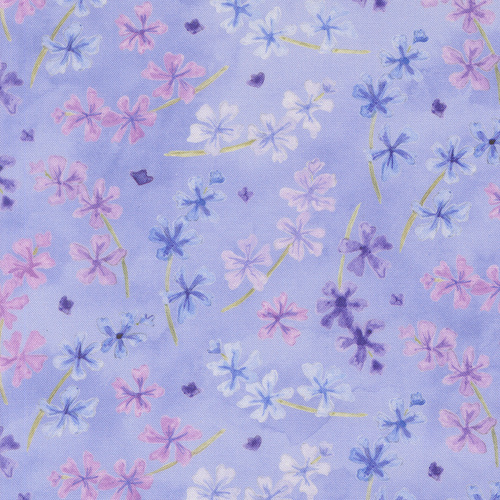 Delphinium Bluebell 24651 13 Lilac Florals Quilting Fabric