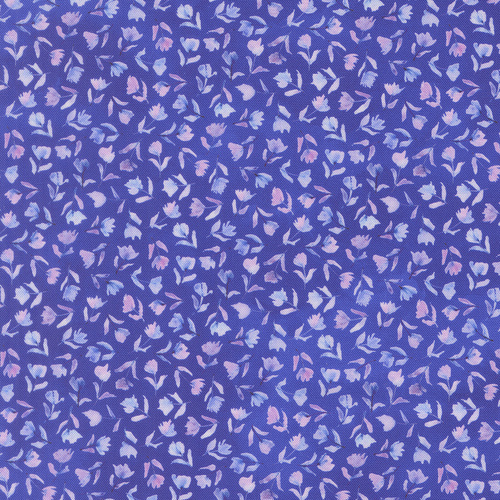 Delphinium Agapanthus 24654 14 Sea Pink Small Floral Quilting Fabric