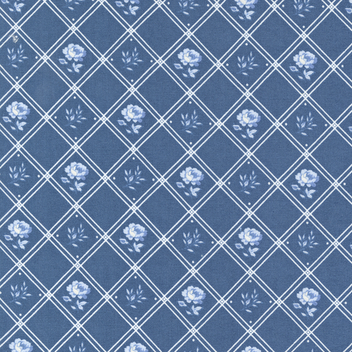 Blueberry Delight Blueberry 3032 15 Rose Checks and Plaids Floral