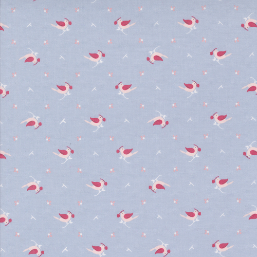 Hollyhocks Roses Sky 3053 13 Early Bird Novelty Bird Quilting Fabric 