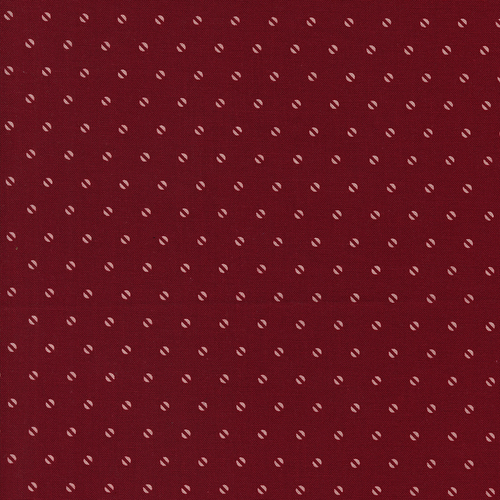 Hollyhocks Roses Geranium Red 3058 18 Seed Dots Quilting Fabric 