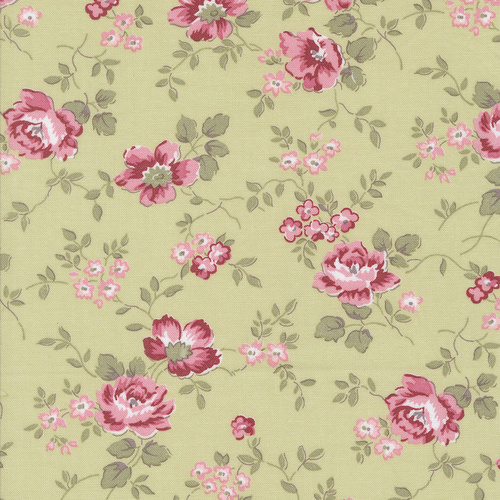 A Very Sweet Christmas Leaf 3060 17 Christmas Rose Florals Quilting Fabric