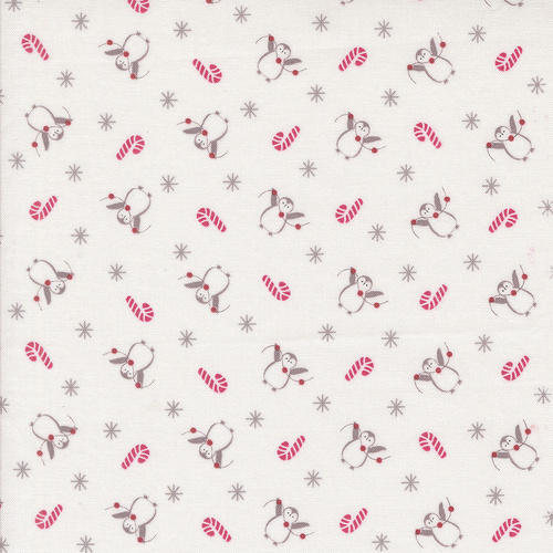 A Very Sweet Christmas Snow 3062 11 Penguin Party Quilting Fabric