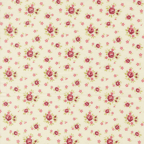 Lyda Rose Porcelain Petite Rose Small Floral 3071 11 Quilting Fabric