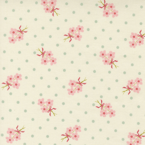 Lyda Rose Porcelain Bouquets Florals Dot 3072 11 Quilting Fabric