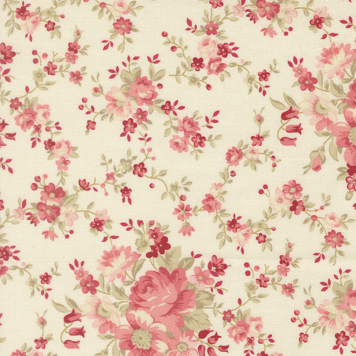 Petals And Polka Dots Lace 3080 11 Blossoms Florals Quilting Fabric