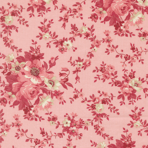 Petals And Polka Dots Blush 3080 14 Blossoms Florals Quilting Fabric