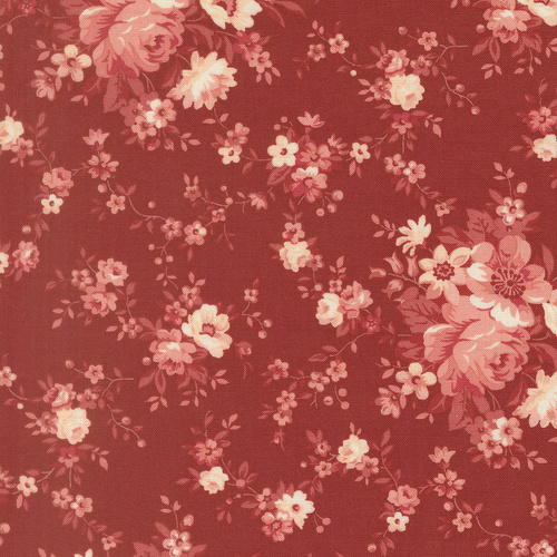 Petals And Polka Dots Rose 3080 20 Blossoms Florals Quilting Fabric