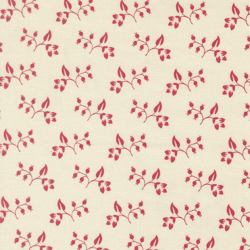 Petals And Polka Dots Lace 3085 11 Rose Hip Florals Quilting Fabric