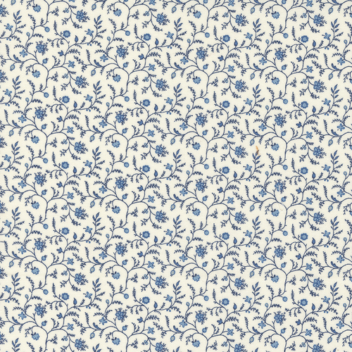Amelias Blues Ivory 31654 11 Quilting Fabric