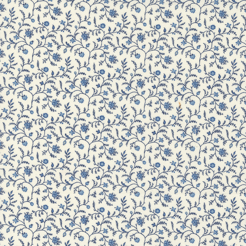 Amelias Blues Ivory 31654 11 Quilting Fabric