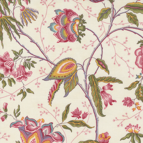 Florences Fancy Fanciful Floral Florals Cream 31660 11