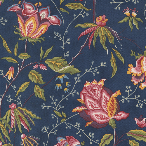 Florences Fancy Fanciful Floral Florals Indigo 31660 18