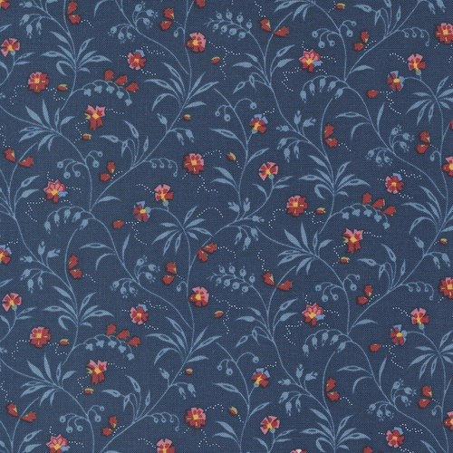 Florences Fancy Sweet Blossom Florals Indigo 31662 19