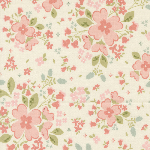 Sunbonnet Porcelain 31760 11 Pretty Petals Large Floral Quilting Fabric