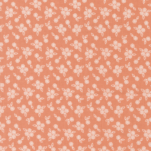 Pastel Prairie Coral 31788 33 Petals Small Floral Patchwork Fabric