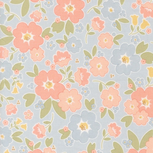 Handmade Sweetness Vintage Blooms Sky 31790 22 Quilting Fabric