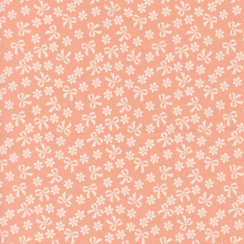 Handmade Sweetness Bows & Daisies Peach 31793 17 Quilting Fabric