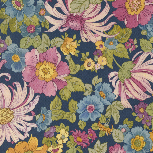 Chelsea Garden Navy 33740 12 Quilting Fabric