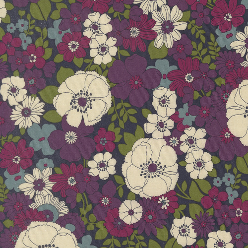 Chelsea Garden 2026 Midnight 33850 19 Flower Show Florals Quilting Fabric