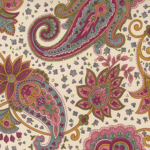 Chelsea Garden Porcelain 33851 11 Posh Paisley Quilting Fabric
