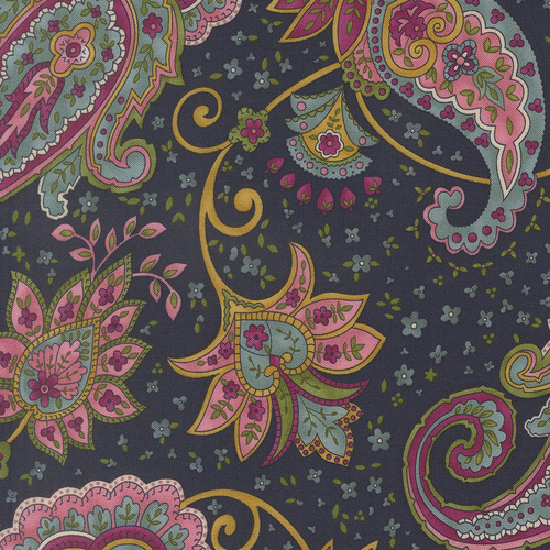 Chelsea Garden 2026 Midnight 33851 19 Posh Paisley Quilting Fabric