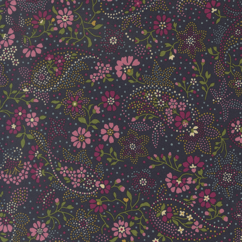Chelsea Garden Midnight 33854 19 Bohemian Flare Paisley Quilting Fabric
