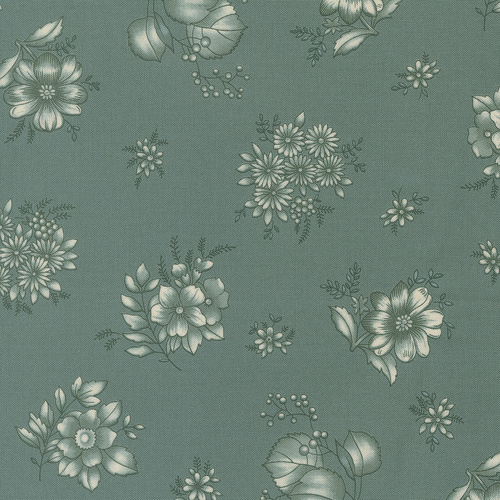 Chelsea Garden Drizzle 33855 18 Piccadilly Florals Quilting Fabric