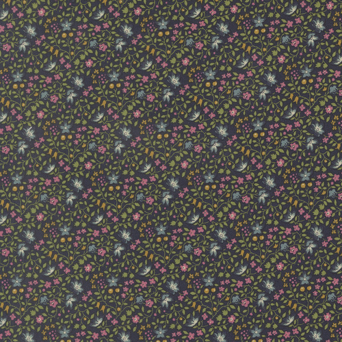 Chelsea Garden 2026 Midnight 33857 19 Ambling Vine Small Floral Quilting Fabric