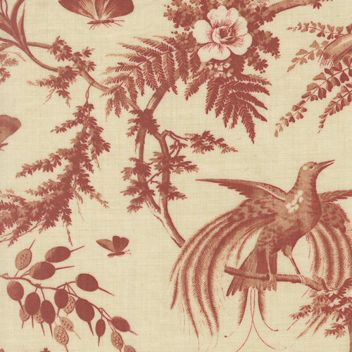 Le Jardin Rouge Margueritte Pearl 36151 14 Quilting Fabric
