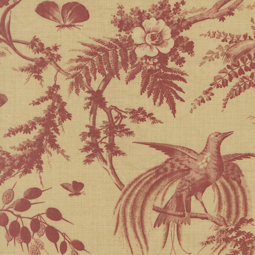 Le Jardin Rouge Margueritte Oyster 36151 15 Quilting Fabric
