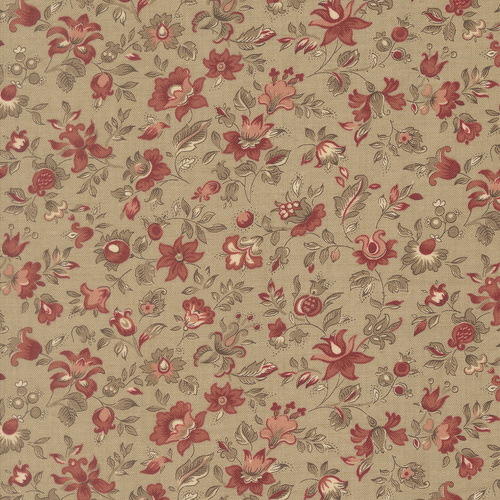 Le Jardin Rouge Clemenceau Roche 36154 13 Quilting Fabric