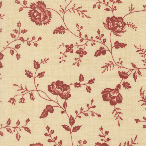 Le Jardin Rouge Dauphin Pearl 36155 15 Quilting Fabric