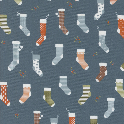 Purrfect Christmas Juniper 39041 15 Sweet Stockings Christmas Patchwork Fabric
