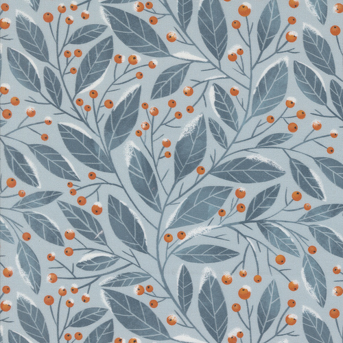 Purrfect Christmas Sky 39045 13 Christmas Greenery Blenders Leaves Patchwork Fabric