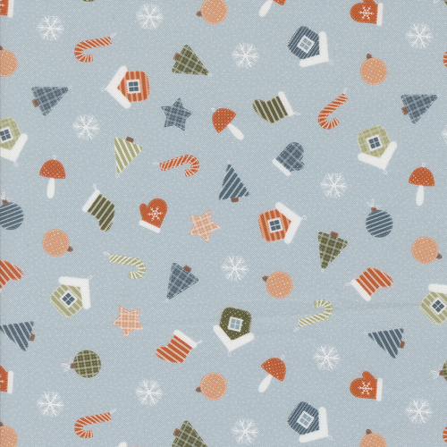 Purrfect Christmas Sky 39046 13 Handmade Ornaments Novelty Patchwork Fabric