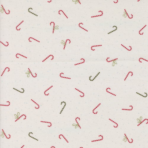 Purrfect Christmas Pearl 39047 11 Candy Canes Christmas Patchwork Fabric