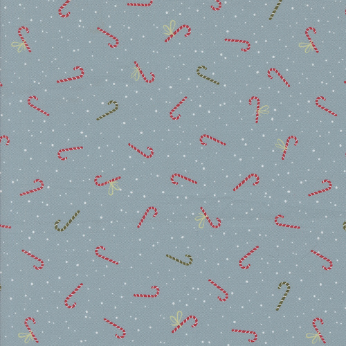 Purrfect Christmas Igloo 39047 14 Candy Canes Christmas Patchwork Fabric