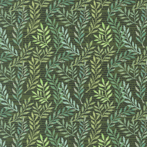 Paper Hamlet Topiary 39562 13 Foliage Blenders Leaves Vines Quilting Fabric 