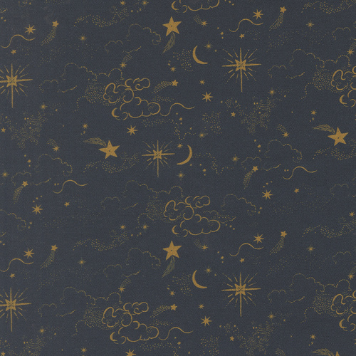 Silent Night Starry Sky Navy 4005212 Quilting Fabric