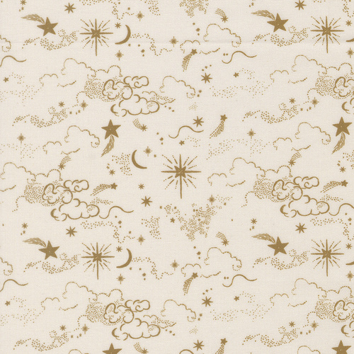Silent Night Starry Sky Eggshell 4005216 Quilting Fabric