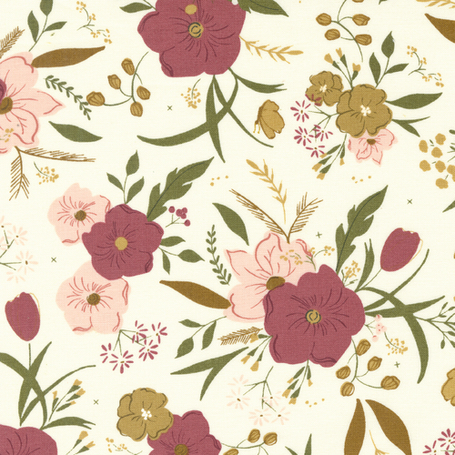 Evermore Lace 43150 11 Woodland Bouquet Florals Quilt Fabric