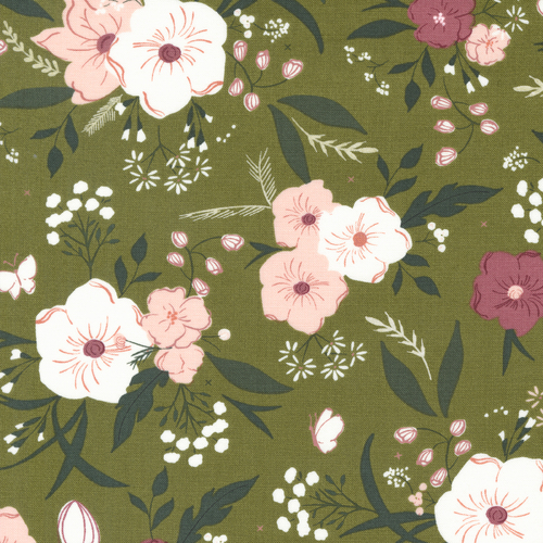 Evermore Honey 43150 14 Woodland Bouquet Florals Quilt Fabric