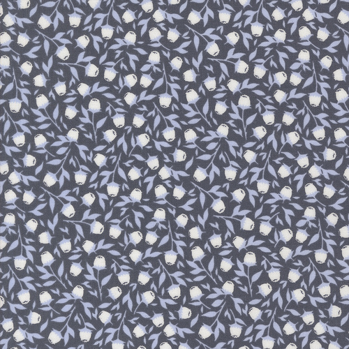 Sun Drenched Indigo 43203 15 Foraged Berries Small Floral Quilting Fabric