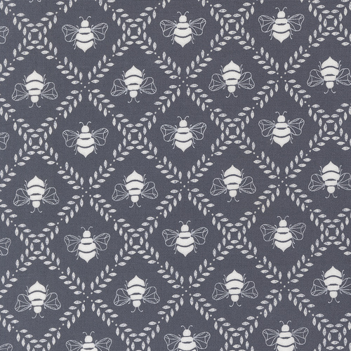 Sun Drenched Indigo 43204 15 Gathering Honey Novelty Bees Quilting Fabric