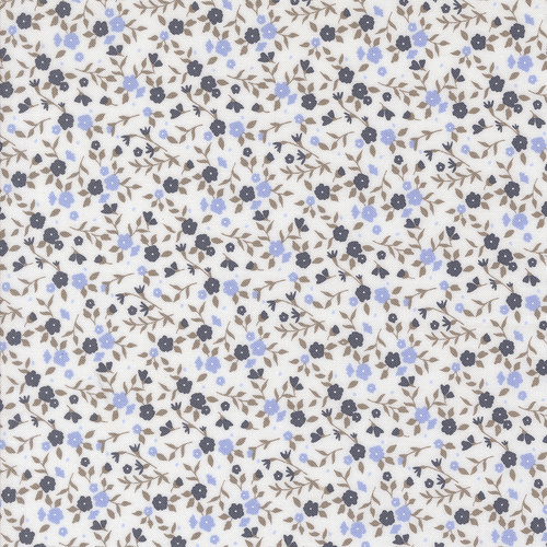 Sun Drenched Cloud Indigo 43205 25 Tiny Floral Toss Small Floral Quilting Fabric