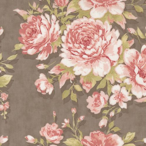 Muse Rose Garden Florals Slate 44390 16 Quilting Fabric 