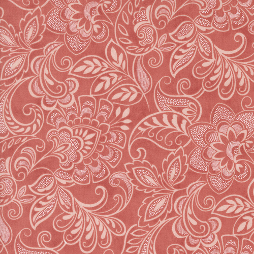 Muse Flourishing Florals Damask Scarlet 44391 13 Quilting Fabric 