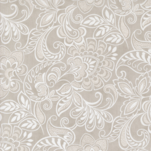Muse Flourishing Florals Damask Stone 44391 15 Quilting Fabric 