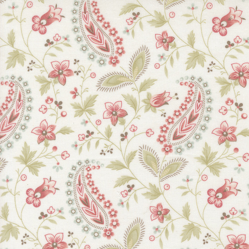 Muse Porcelain Paisley Vine 44393 11 Quilting Fabric 